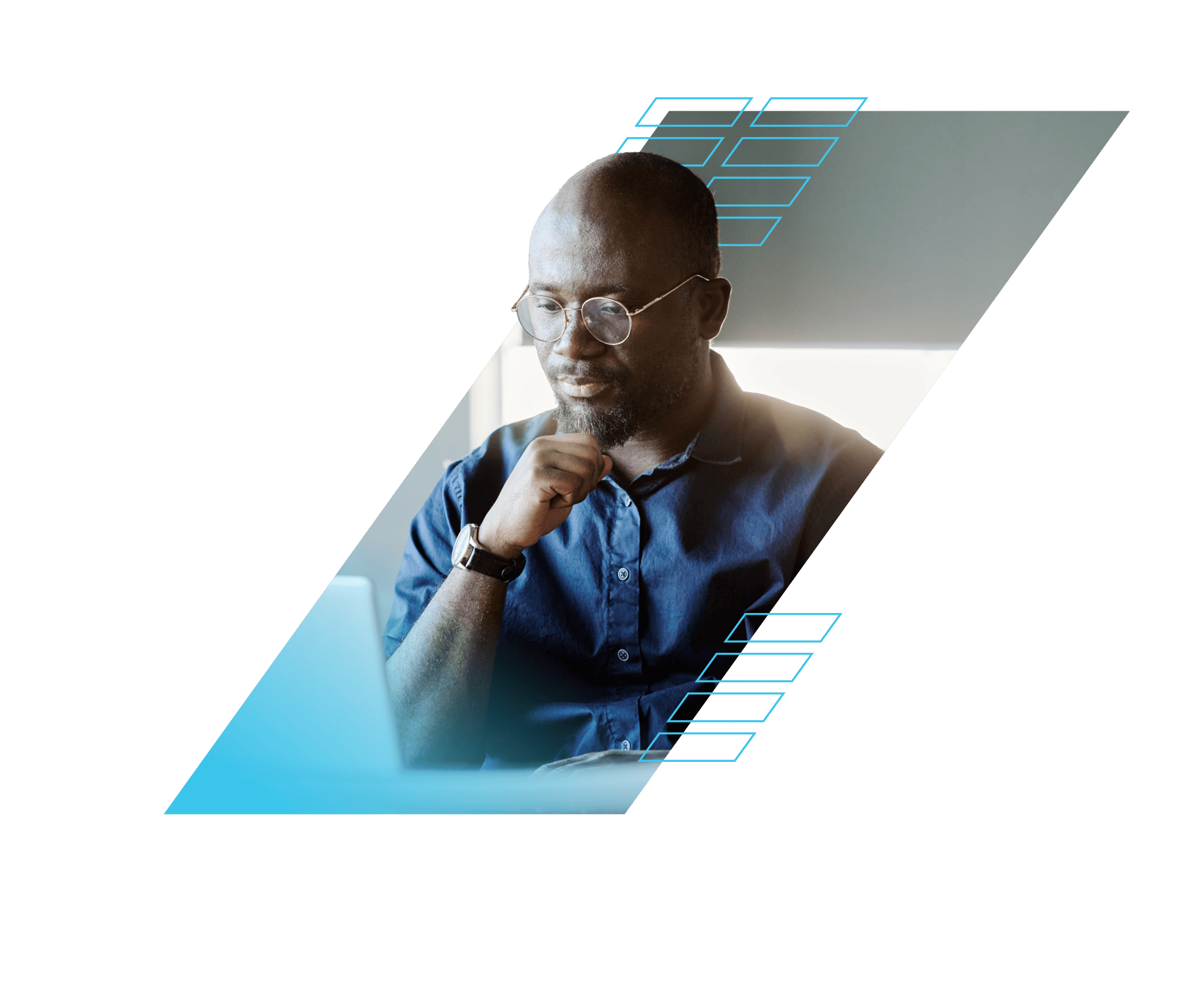 businessman reading loan review analysis